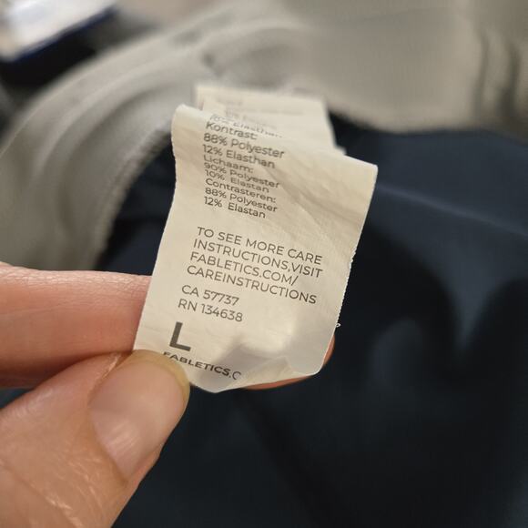 Fabletics Fundamental Pant Mens Large Blue Camo Zip Pocket - Picture 10 of 12